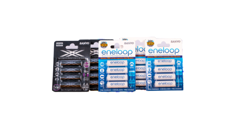 Piles rechargeables et chargeurs de Eneloop